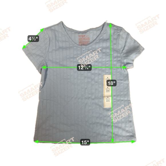 NWT Girls Size Small Light Blue Short Sleeve School Uniform T-Shirt size S - Picture 5 of 5